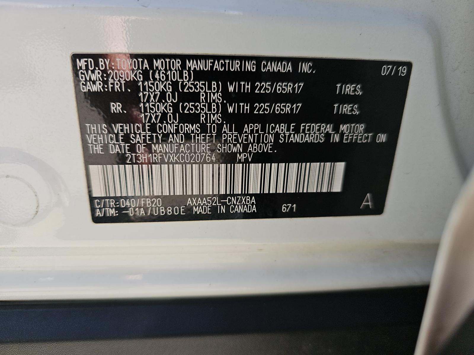 2019 Toyota RAV4 LE FWD