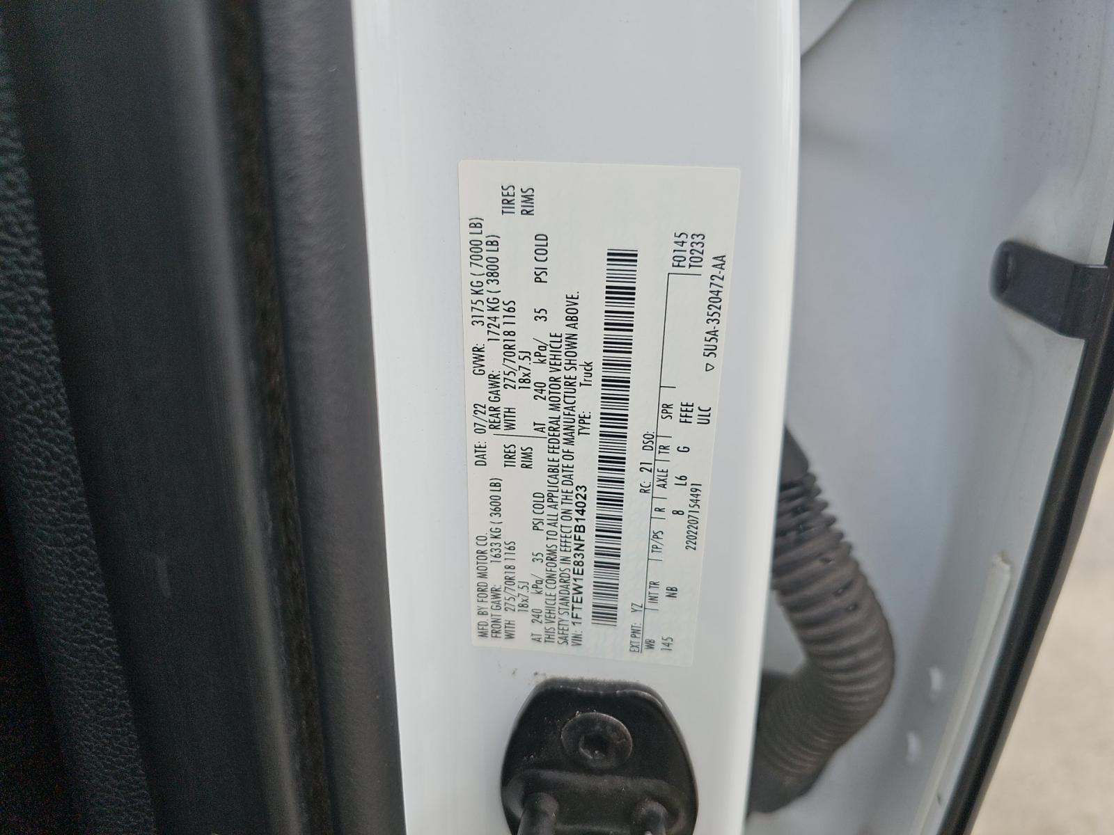 2022 Ford F-150 Tremor AWD