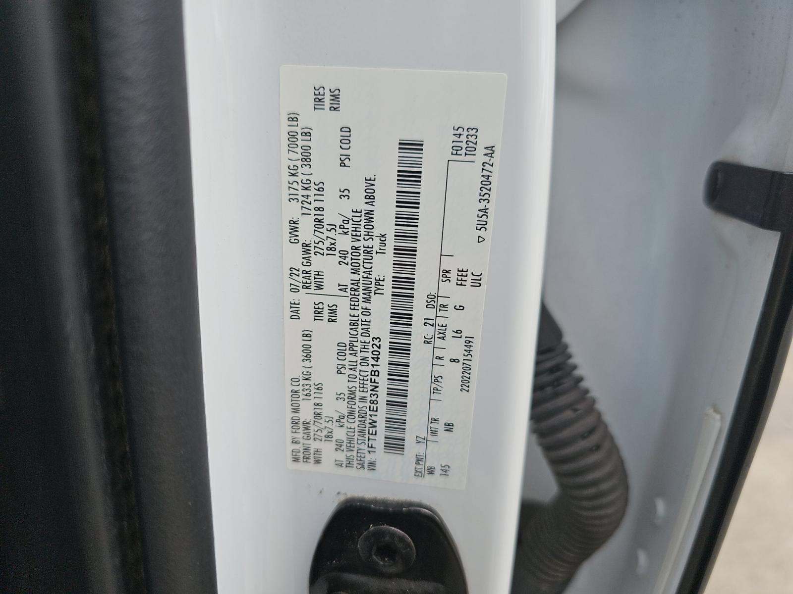 2022 Ford F-150 Tremor AWD