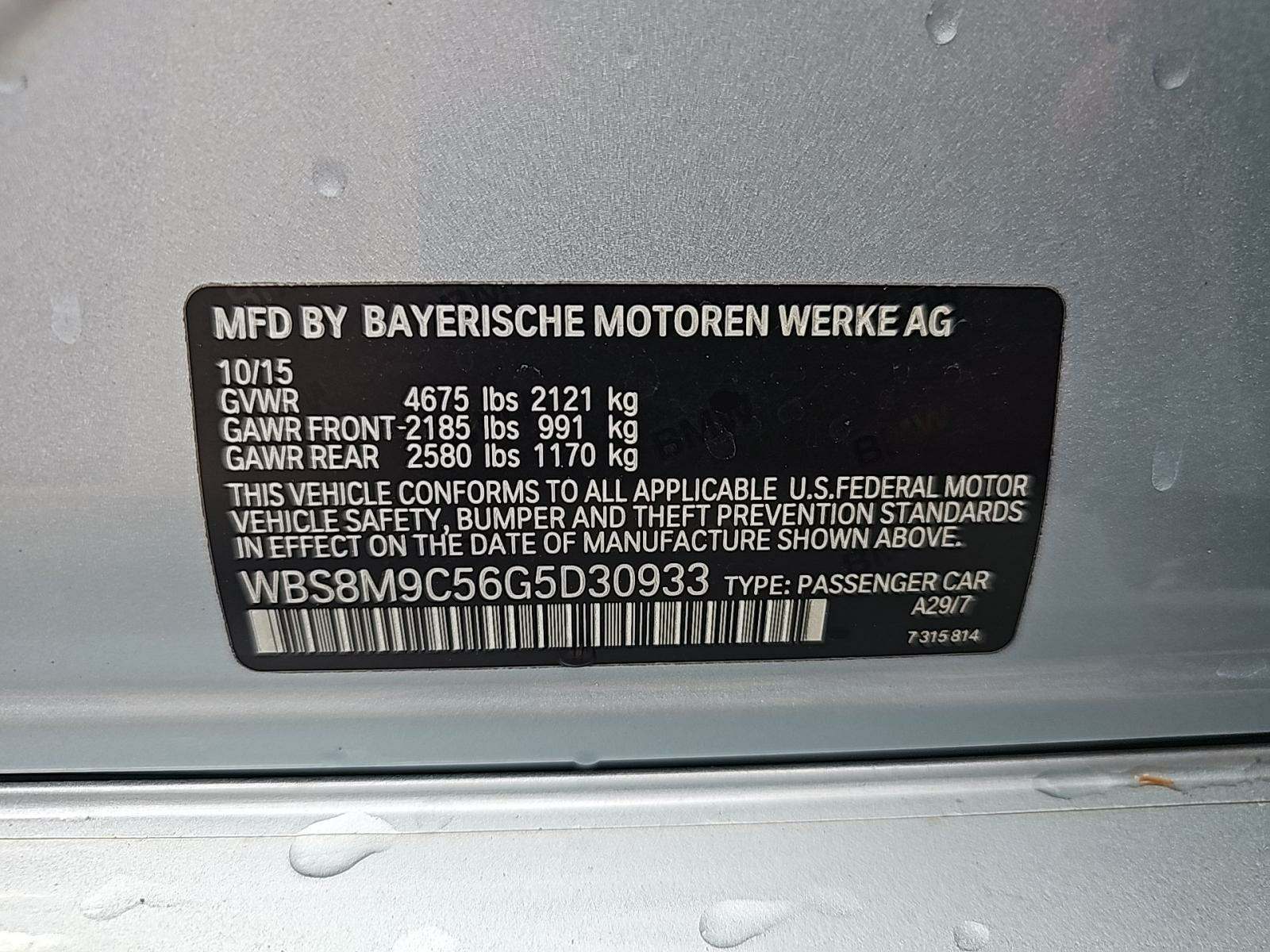 2016 BMW M3 Base RWD