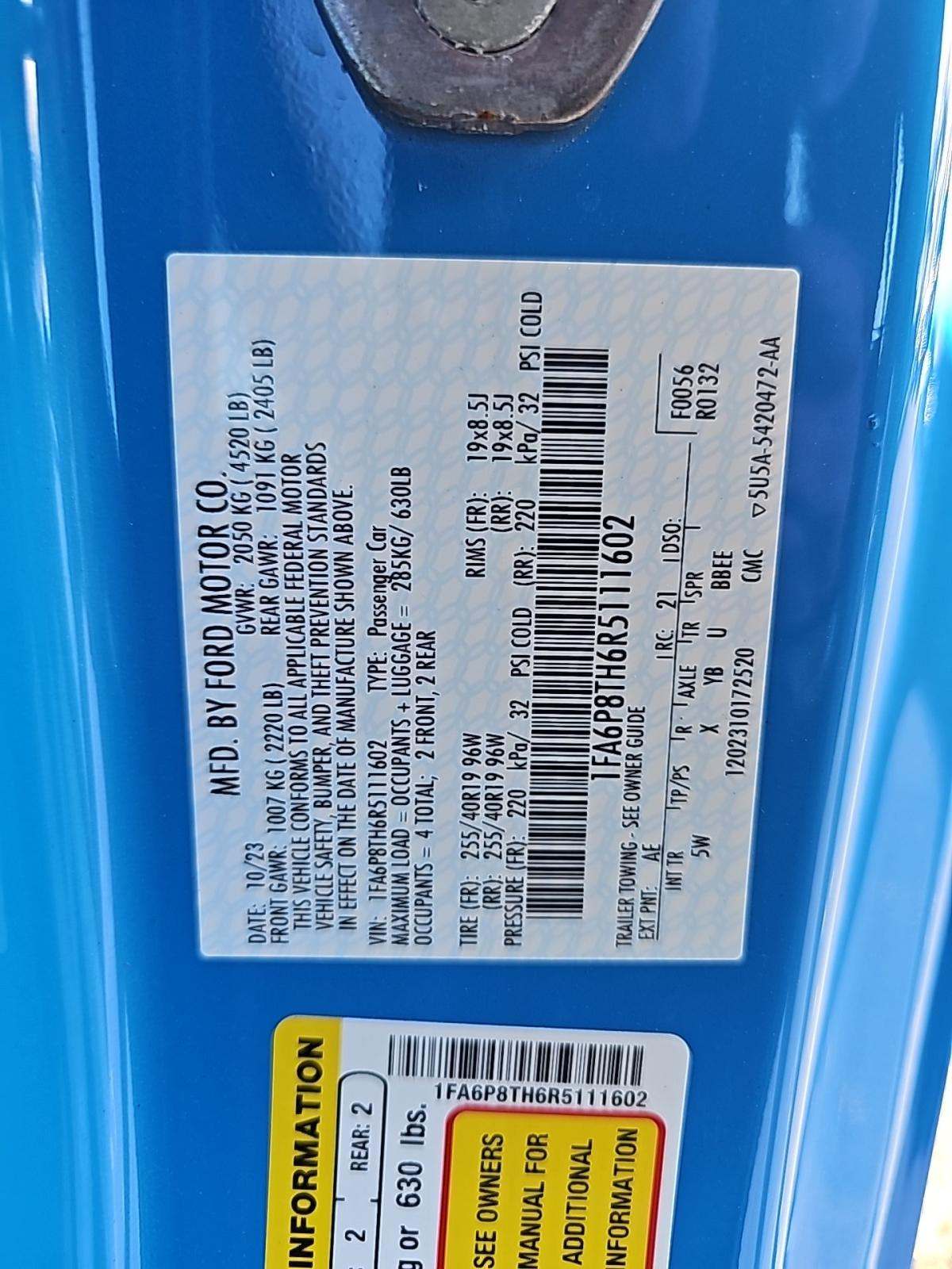 2024 Ford Mustang EcoBoost Premium RWD