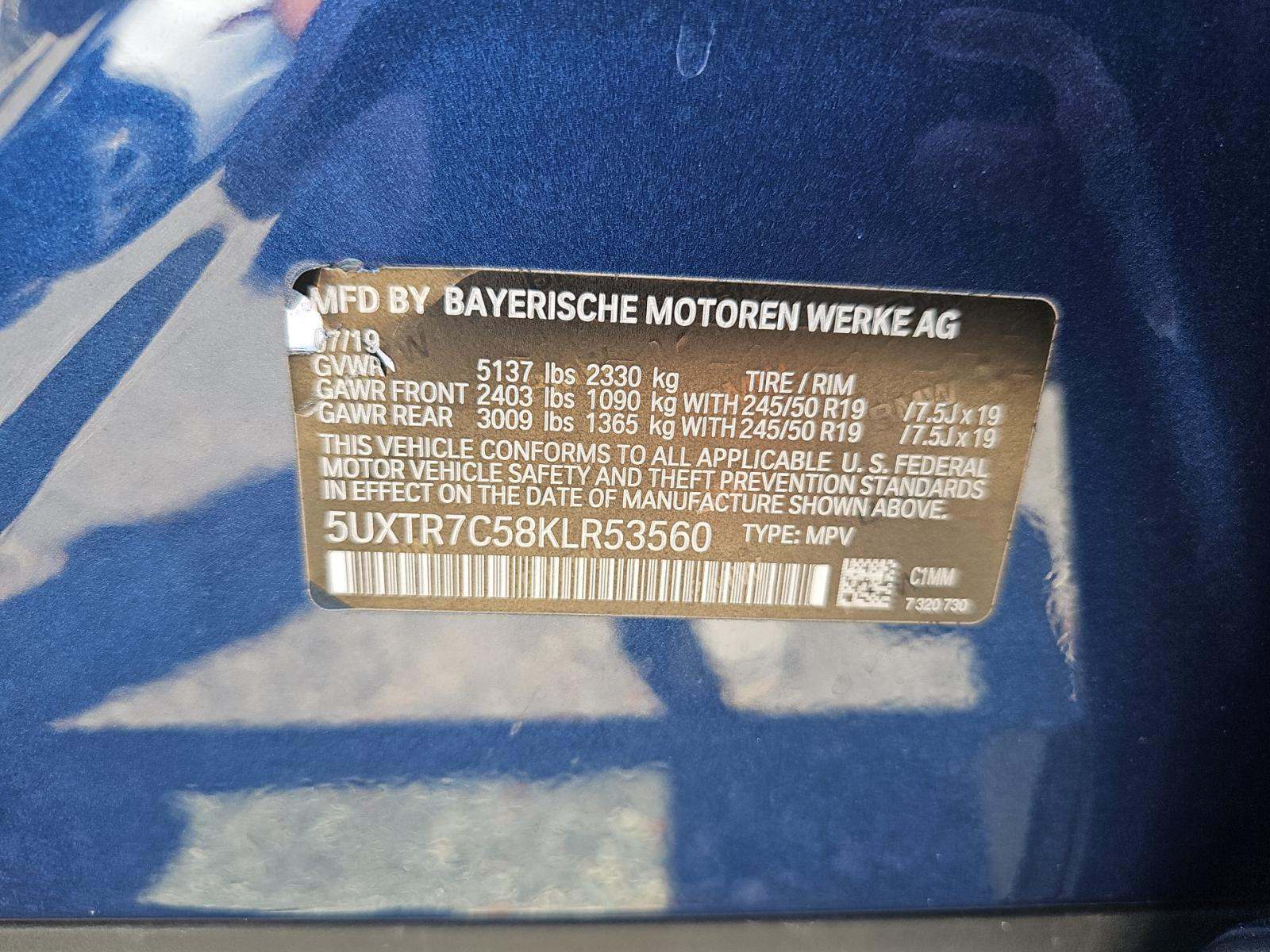 2019 BMW X3 sDrive30i RWD
