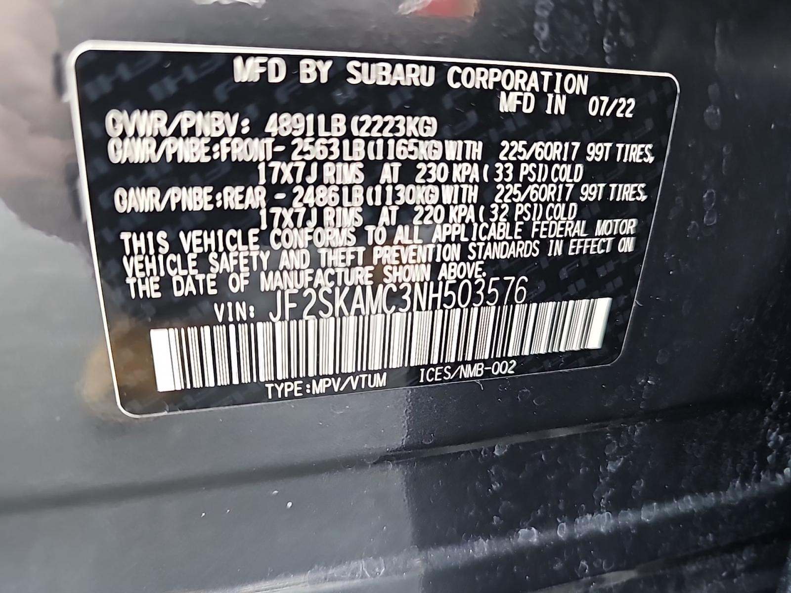 2022 Subaru Forester Wilderness AWD