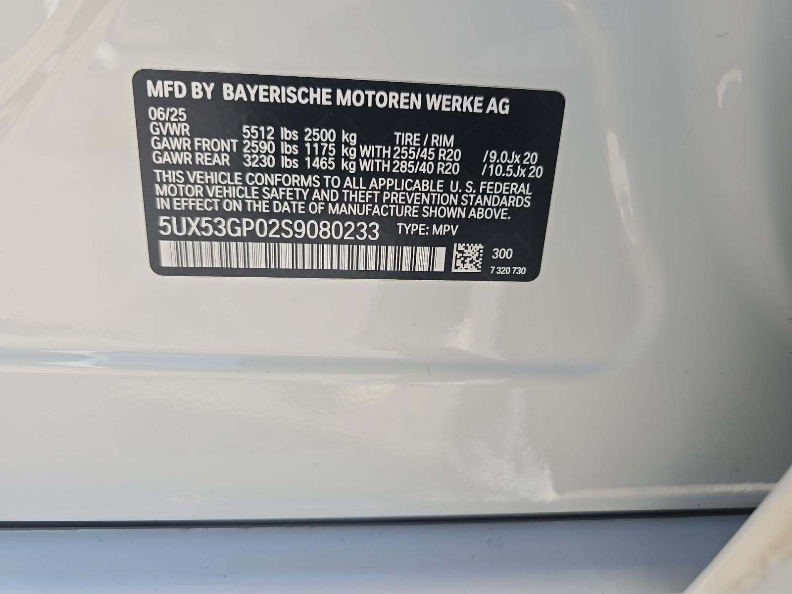 2025 BMW X3 xDrive30i AWD