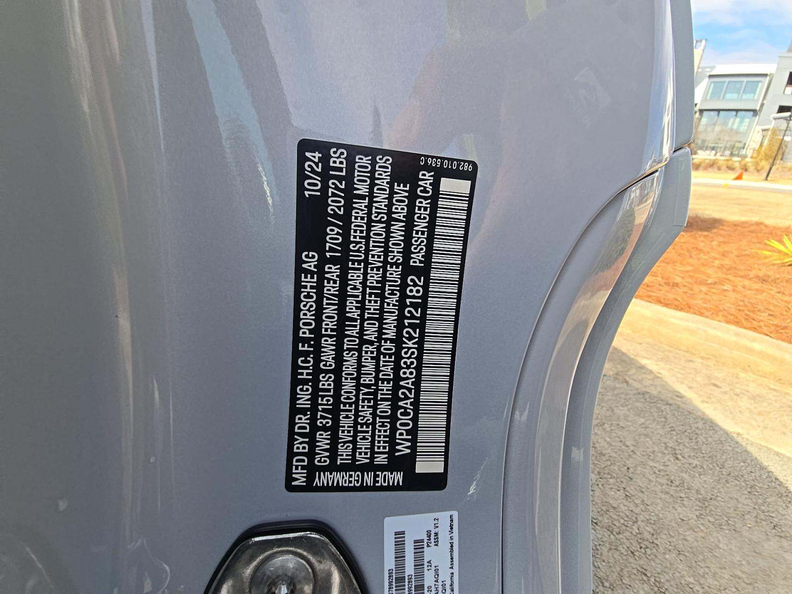 2025 Porsche 718 Boxster Base RWD