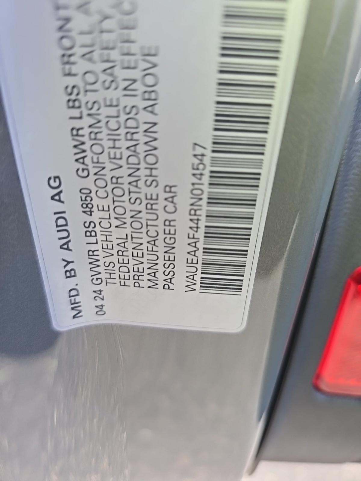 2024 Audi A4 S line Premium Plus AWD