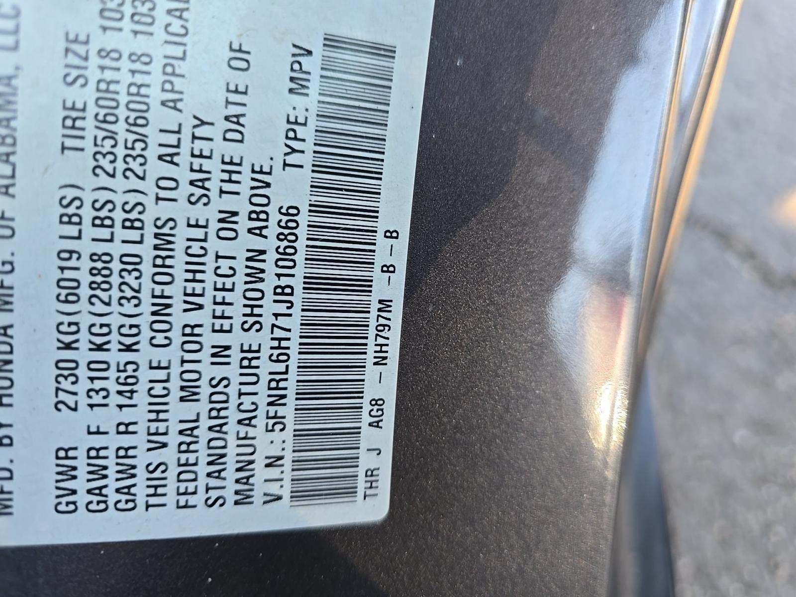 2018 Honda Odyssey EX-L FWD