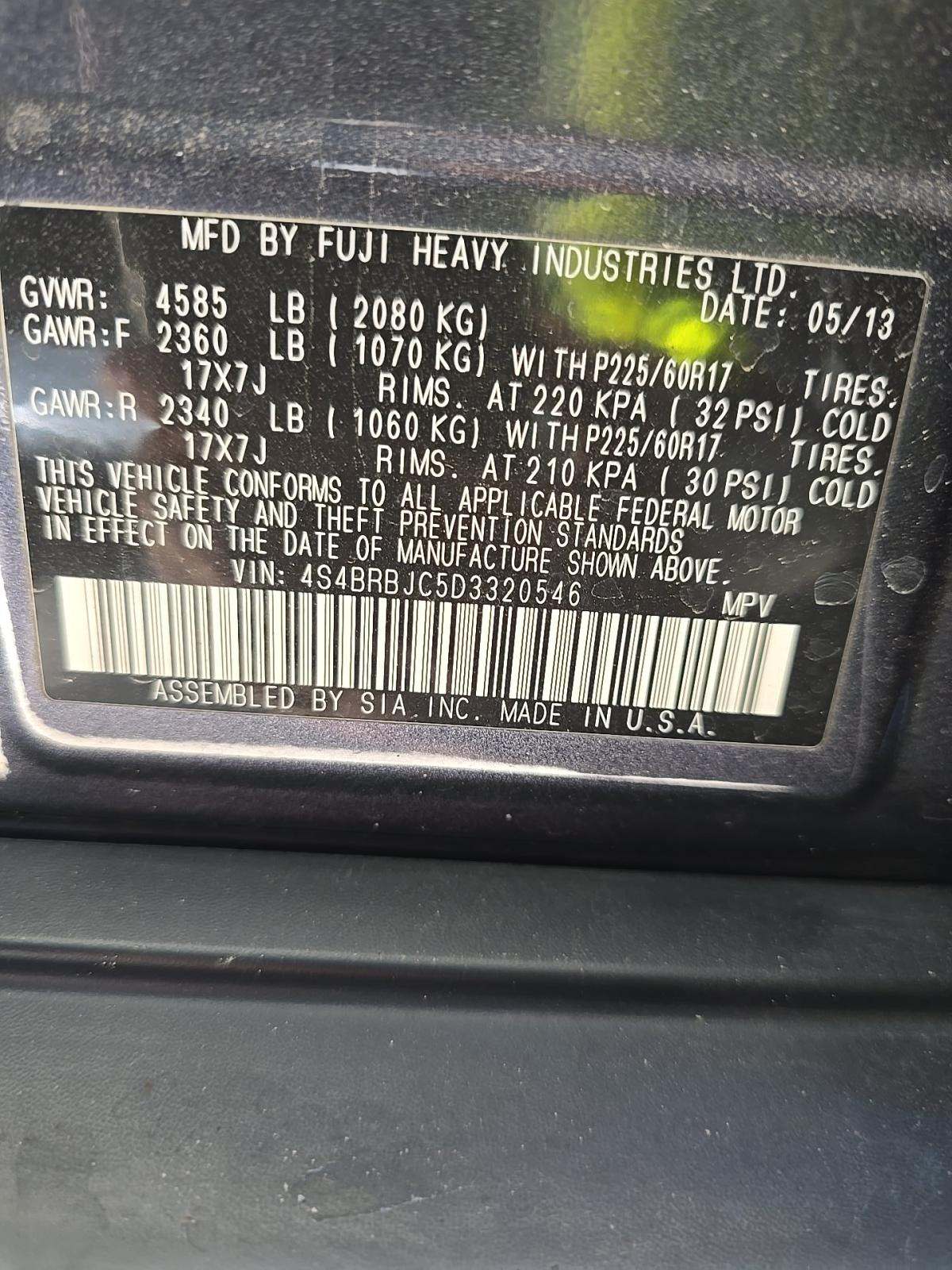 2013 Subaru Outback 2.5i Limited AWD