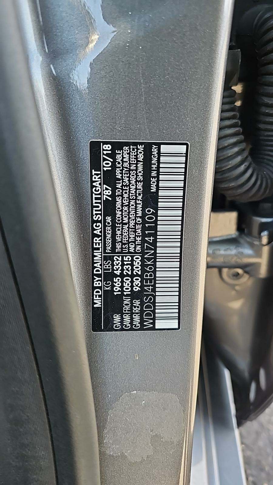 2019 Mercedes-Benz CLA CLA 250 FWD