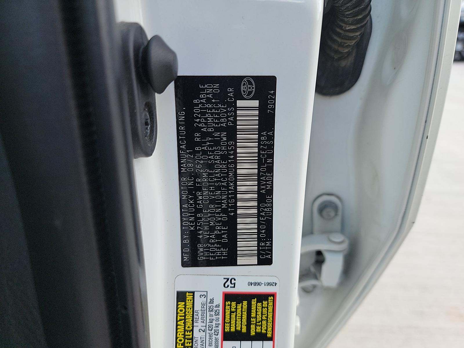 2021 Toyota Camry SE FWD