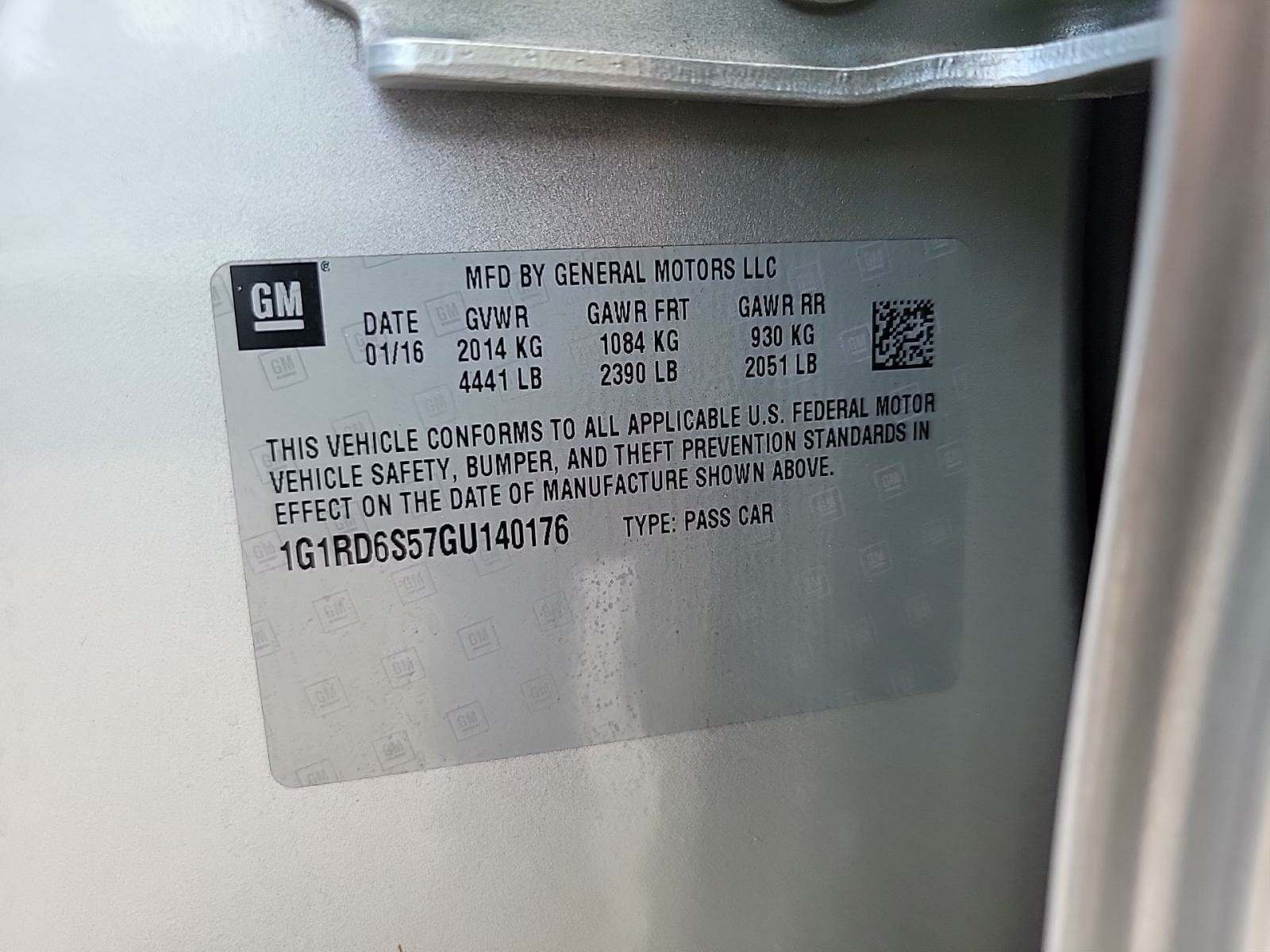 2016 Chevrolet Volt Premier FWD