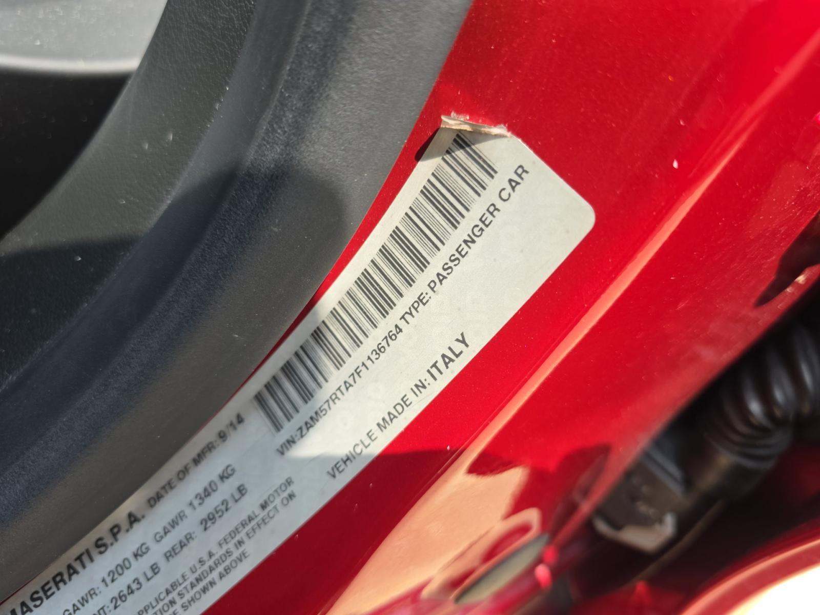 2015 Maserati Ghibli S Q4 AWD