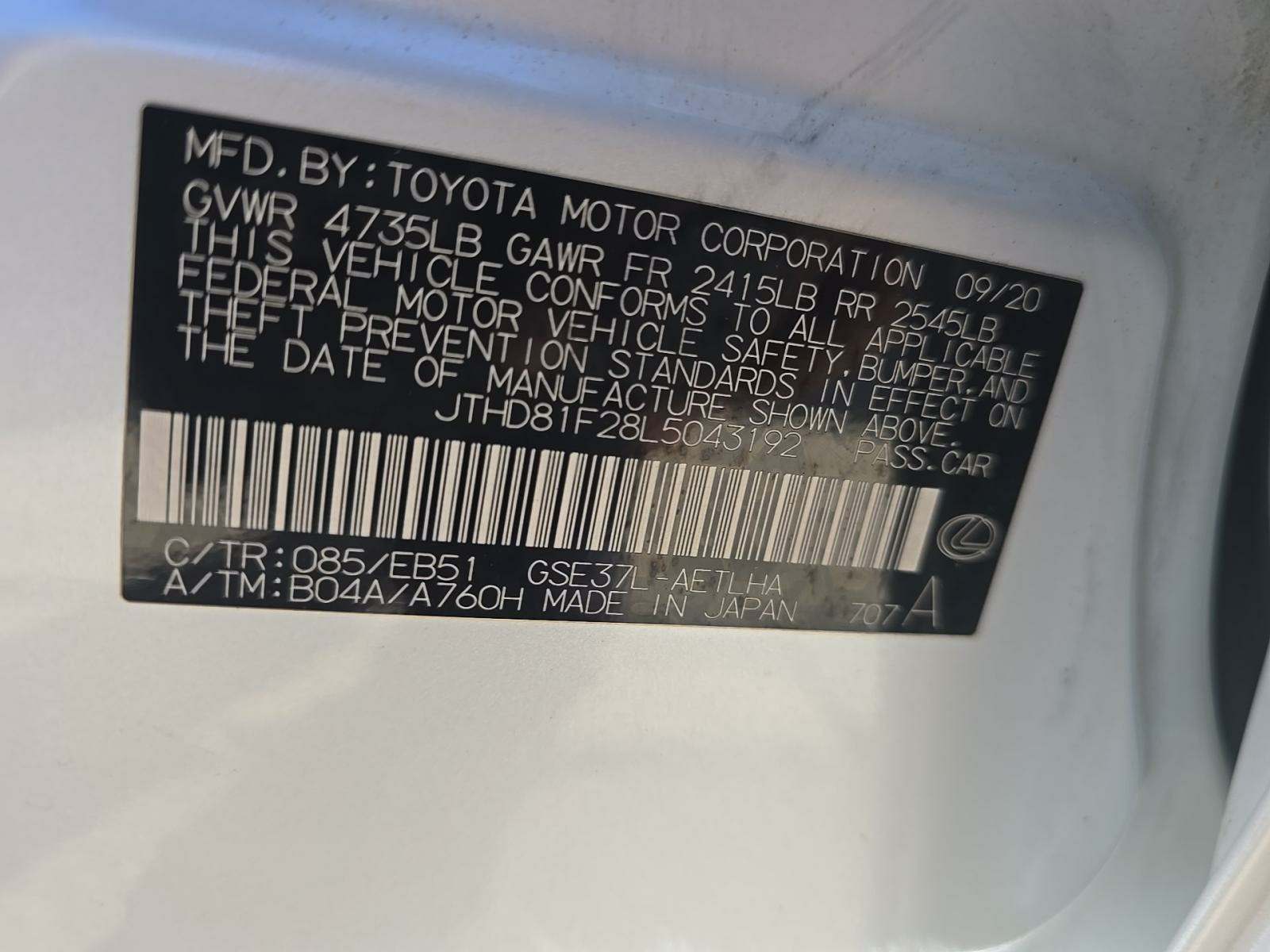 2020 Lexus IS IS 300 AWD