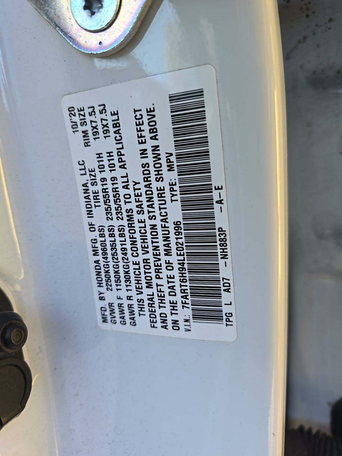 2020 Honda CR-V Hybrid Touring AWD