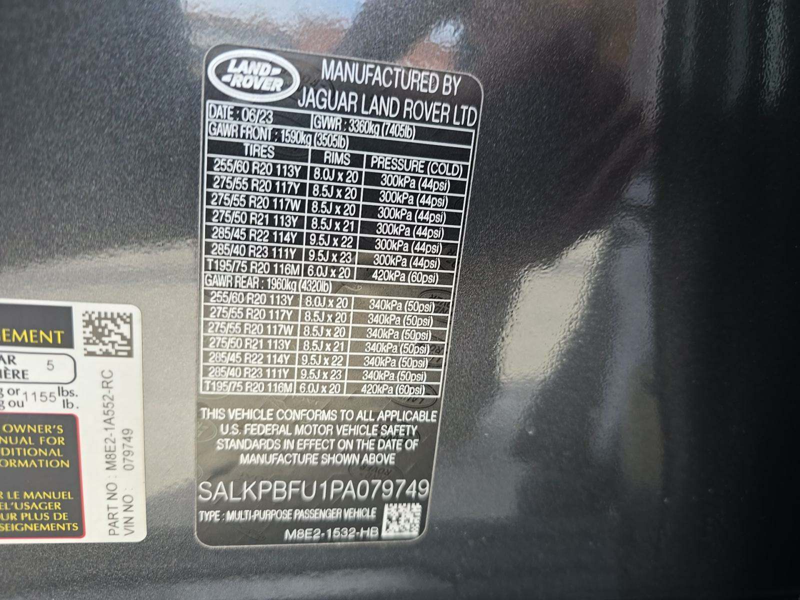 2023 Land Rover Range Rover SE LWB AWD