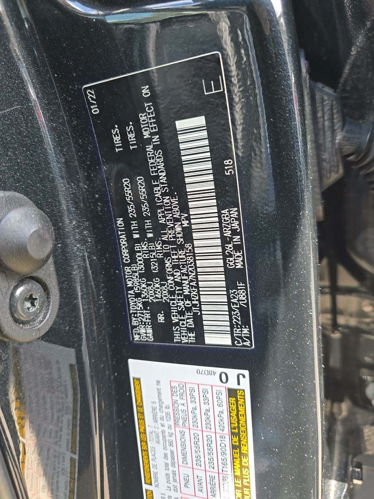 2022 Lexus RX RX 350L AWD