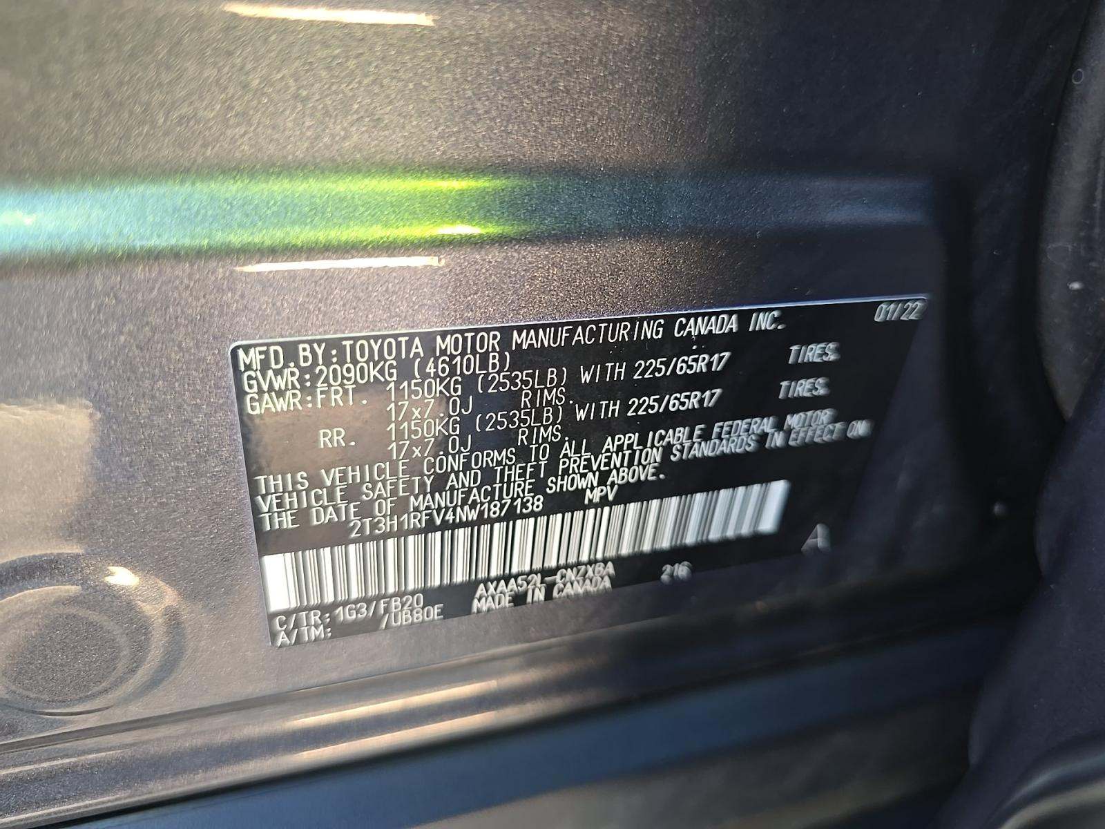 2022 Toyota RAV4 LE FWD