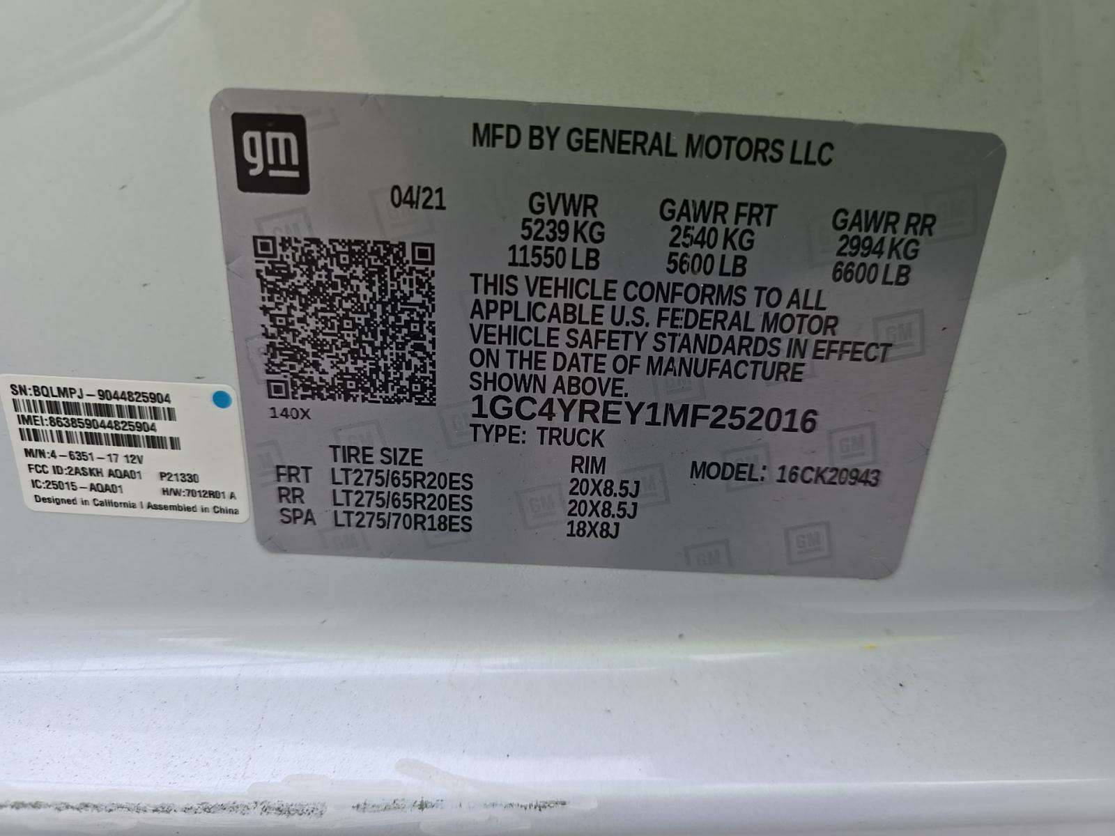 2021 Chevrolet Silverado 2500HD High Country AWD