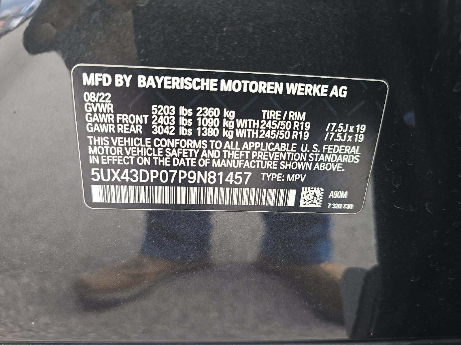 2023 BMW X3 sDrive30i RWD