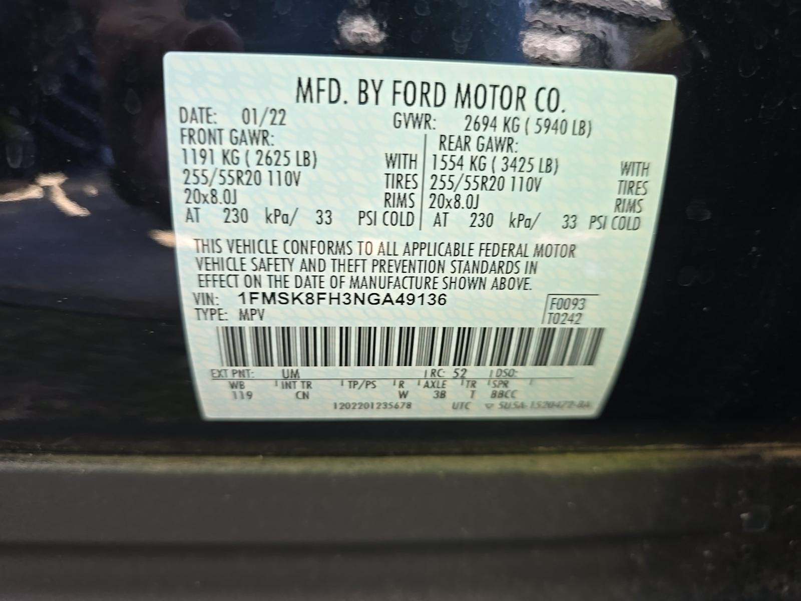 2022 Ford Explorer Limited AWD