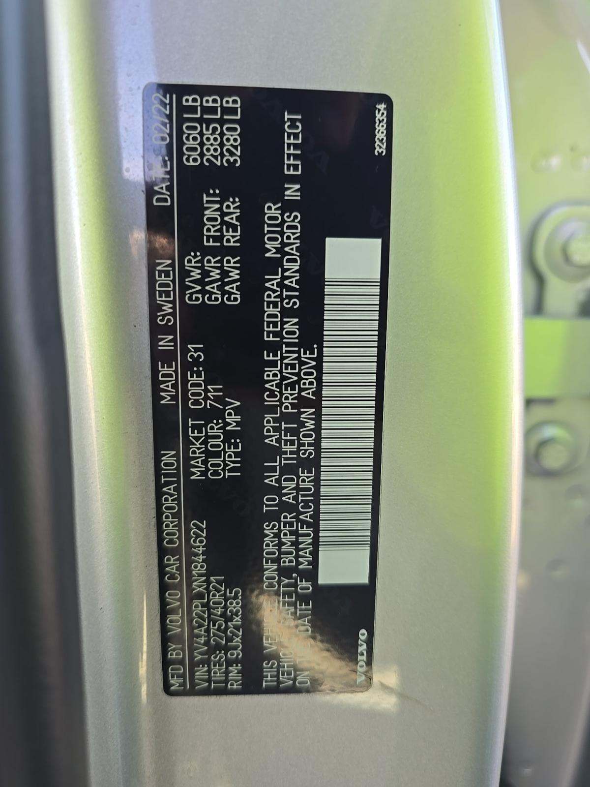 2022 Volvo XC90 T6 Inscription AWD