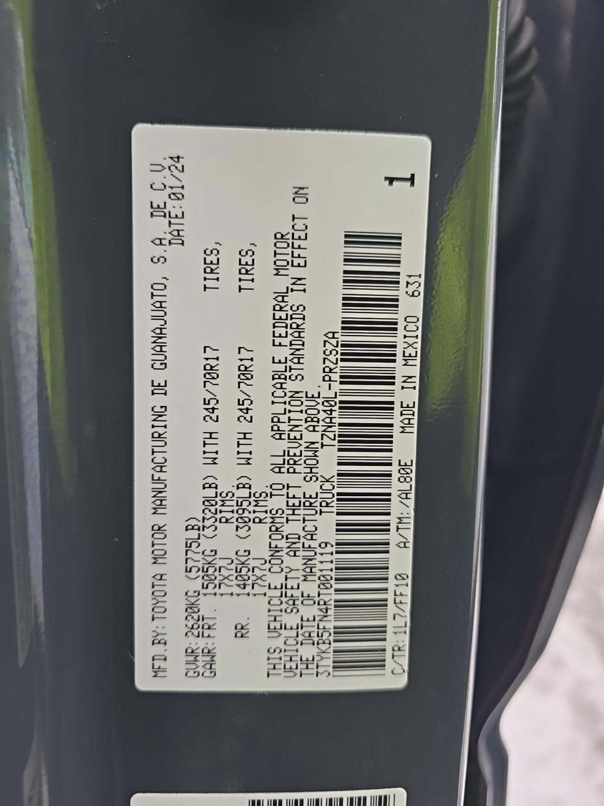 2024 Toyota Tacoma SR5 RWD