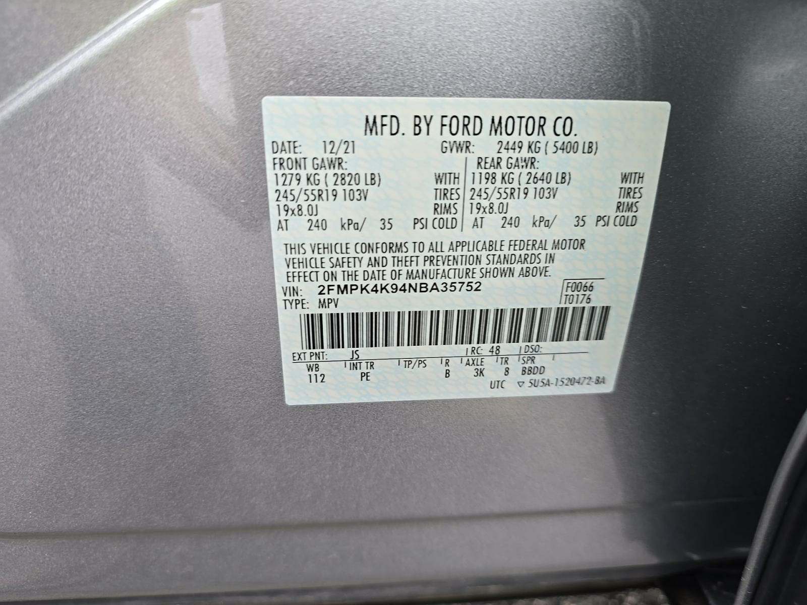 2022 Ford Edge Titanium AWD