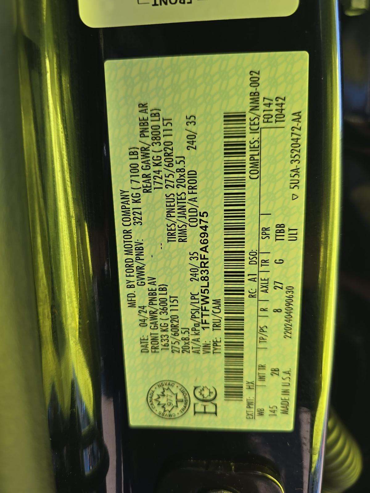 2024 Ford F-150 Lariat AWD