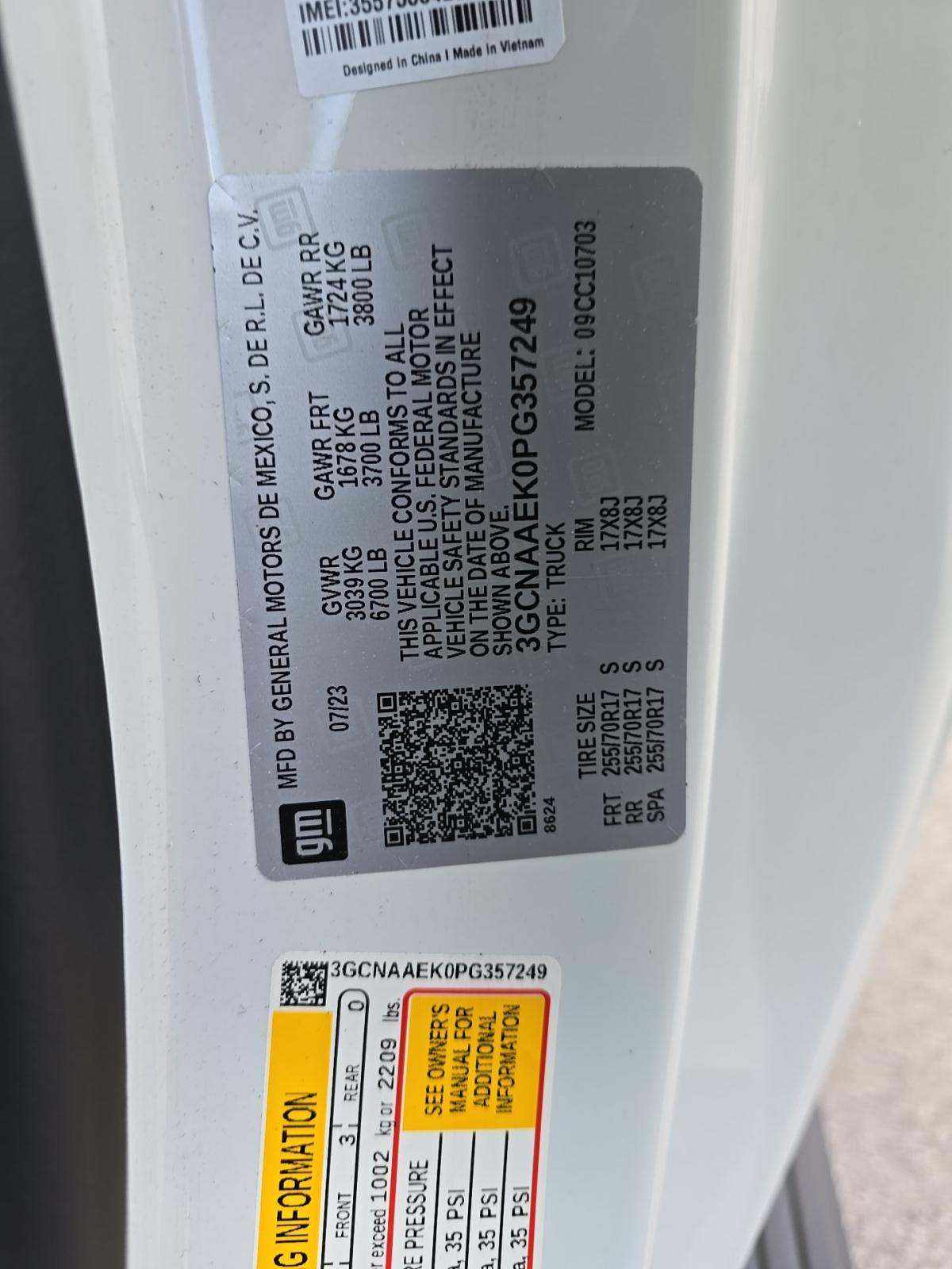 2023 Chevrolet Silverado 1500 Work Truck RWD