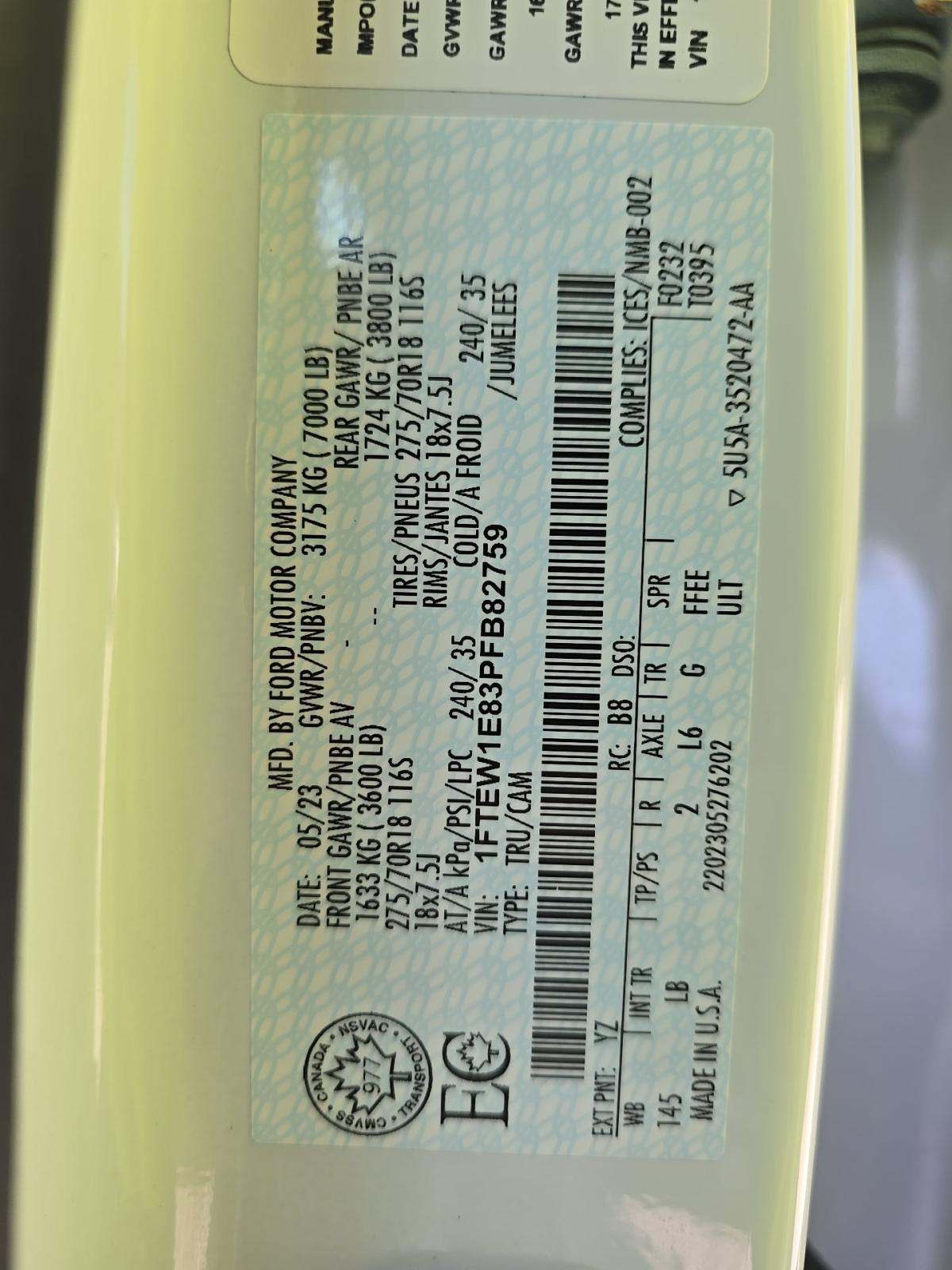 2023 Ford F-150 Tremor AWD