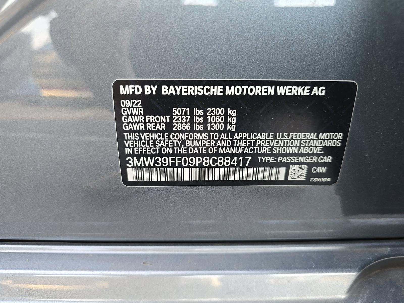 2023 BMW 3 Series 330e RWD