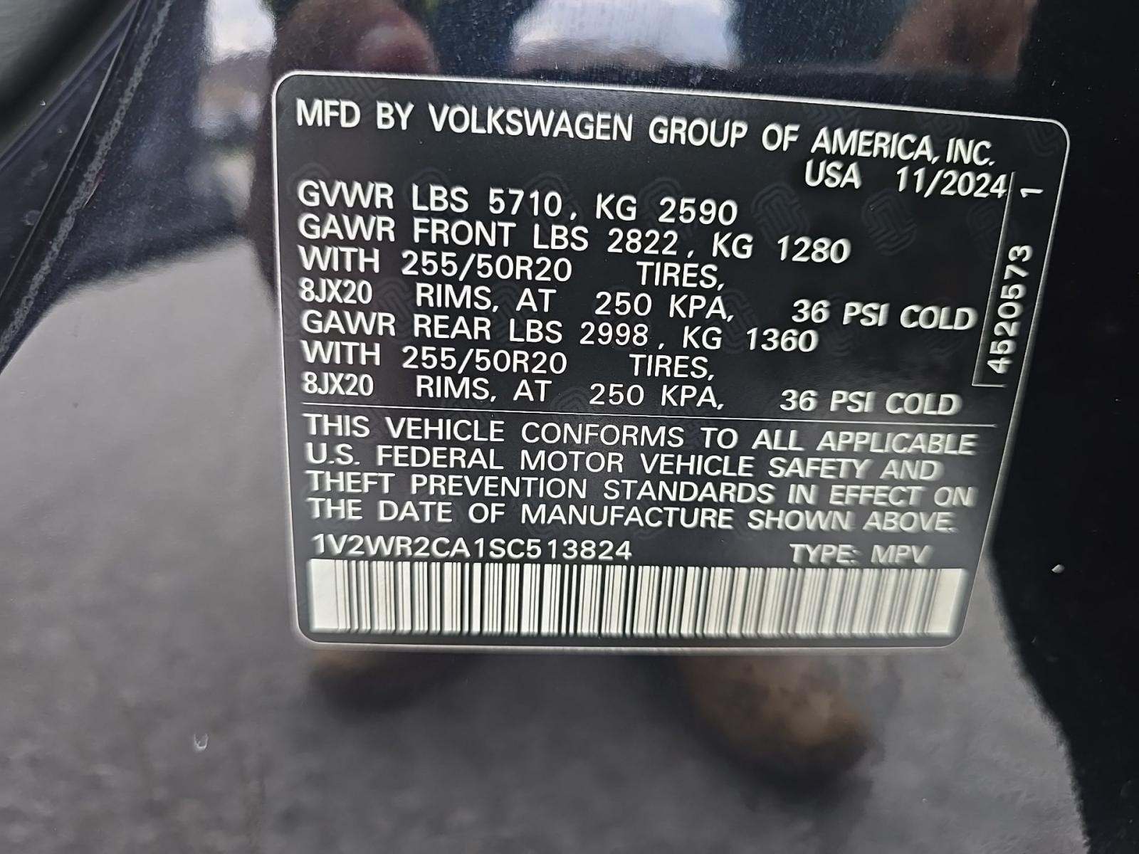 2025 Volkswagen Atlas 2.0T SE FWD