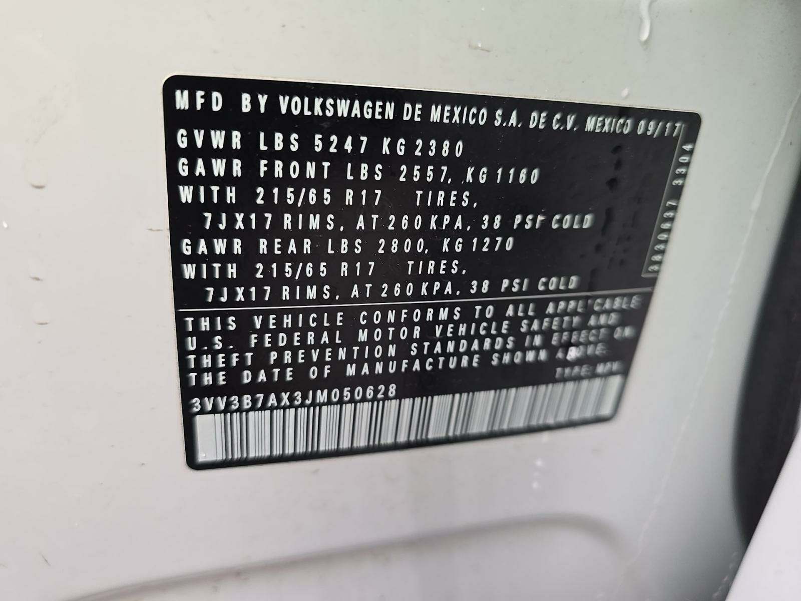 2018 Volkswagen Tiguan 2.0T SE FWD