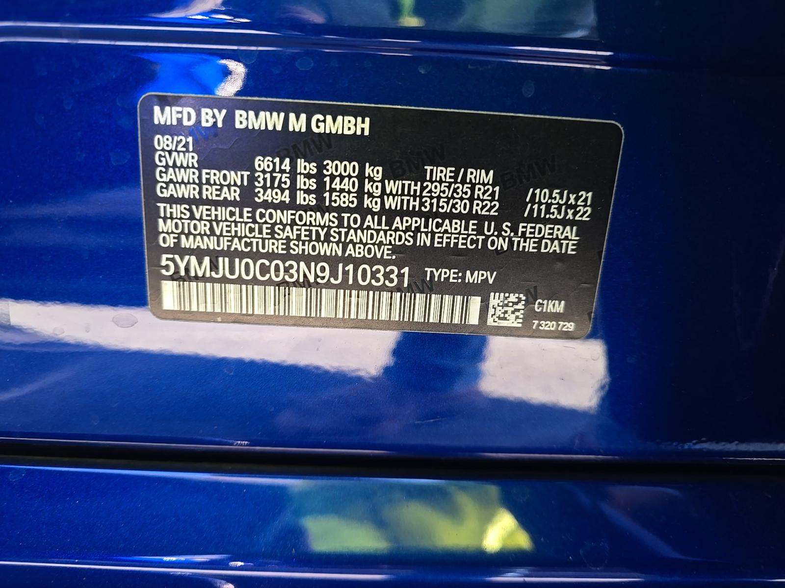 2022 BMW X5 M Base AWD