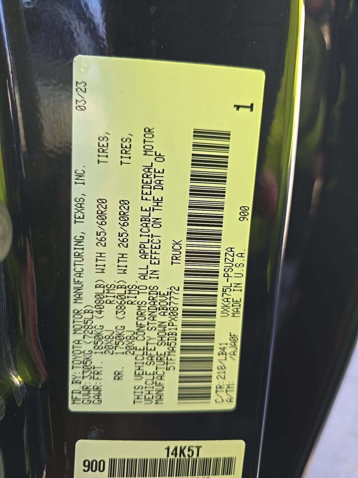 2023 Toyota Tundra 1794 Edition AWD