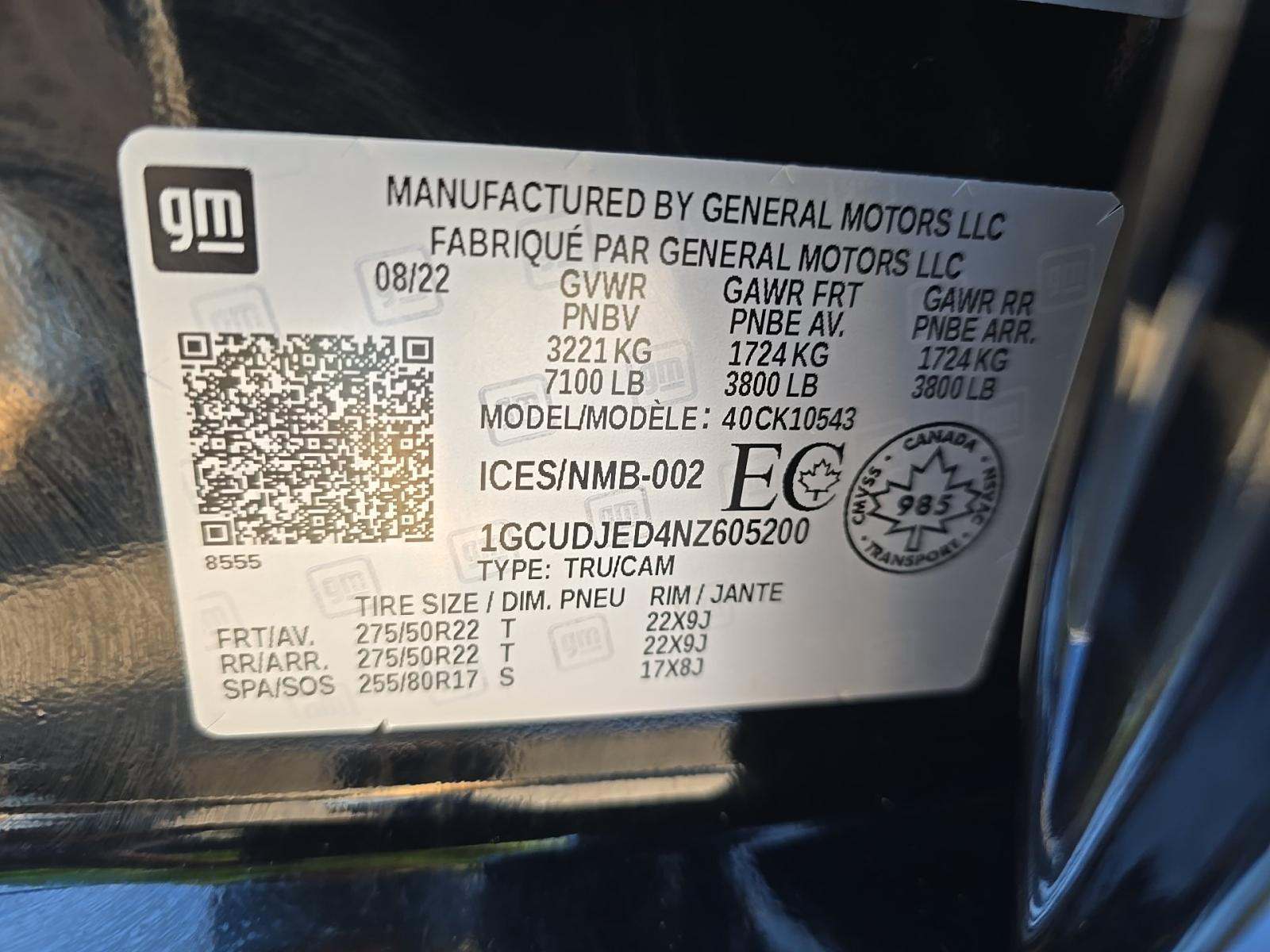 2022 Chevrolet Silverado 1500 High Country AWD