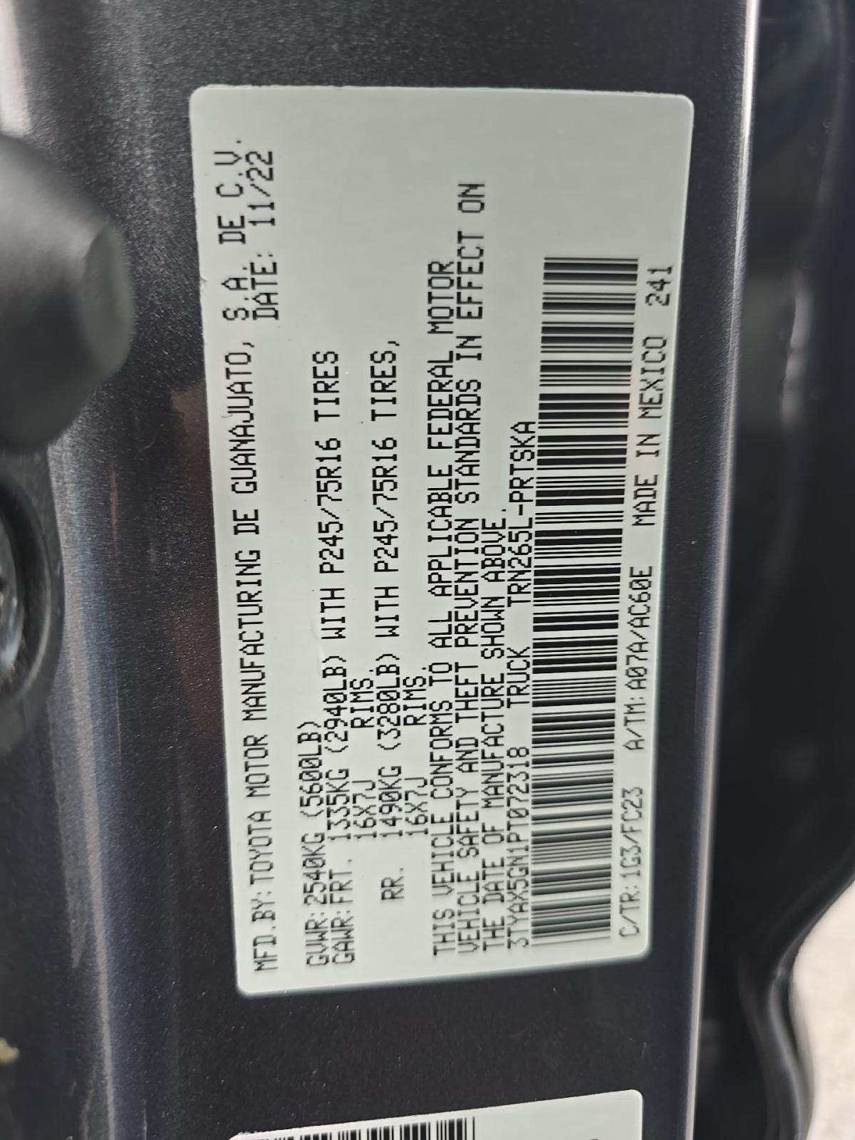 2023 Toyota Tacoma SR5 RWD