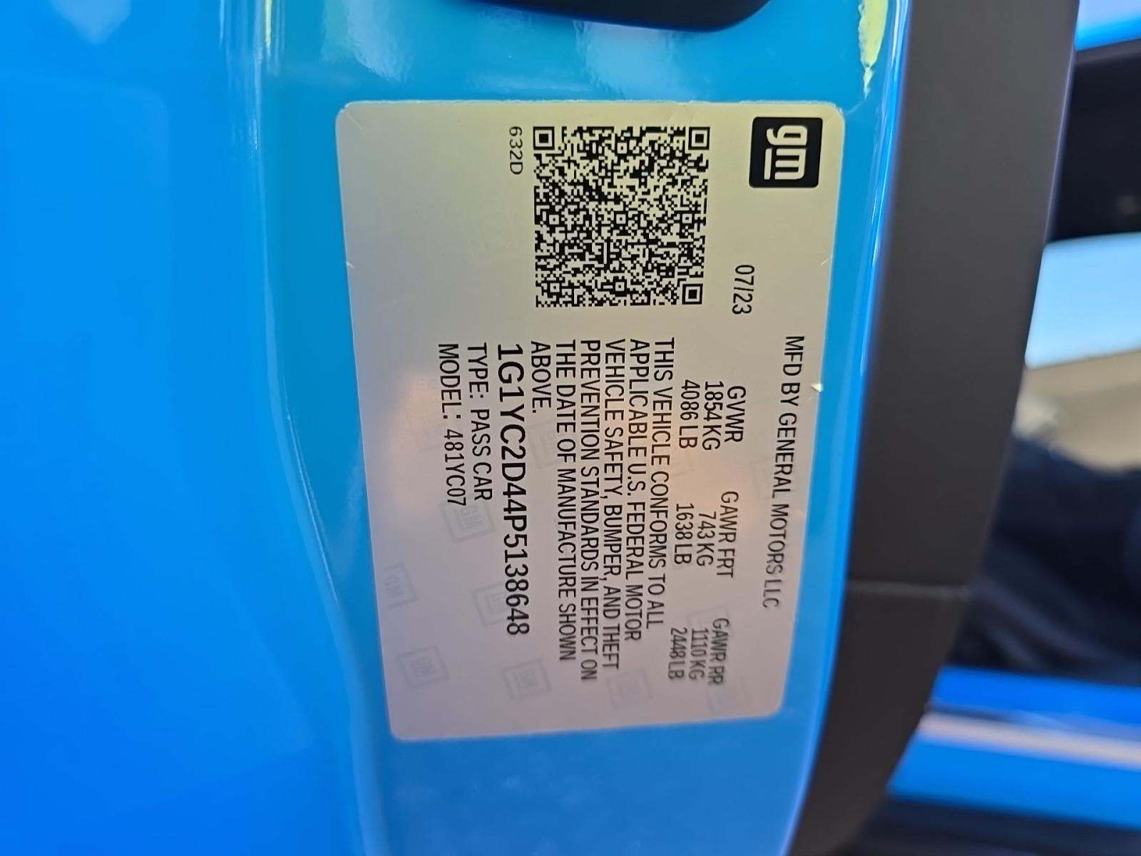 2023 Chevrolet Corvette Stingray RWD