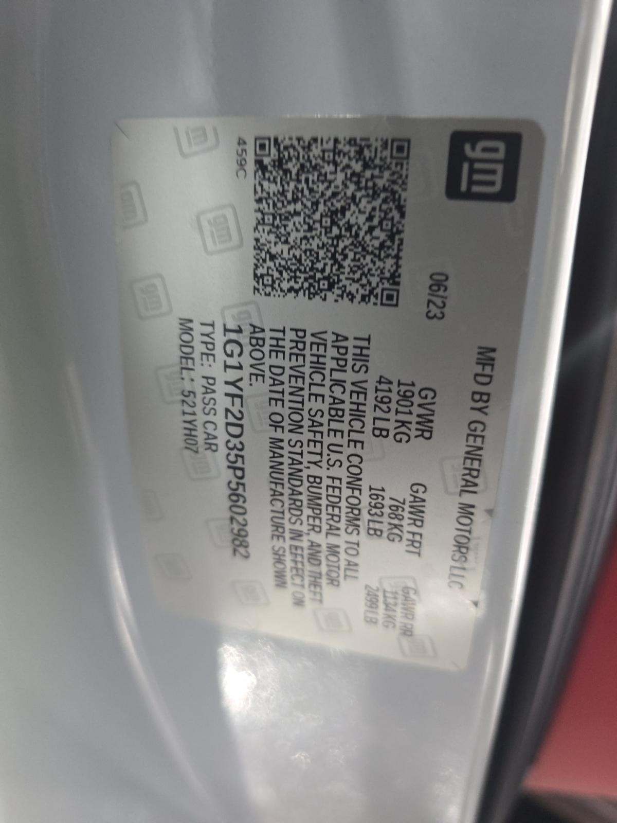 2023 Chevrolet Corvette Z06 RWD