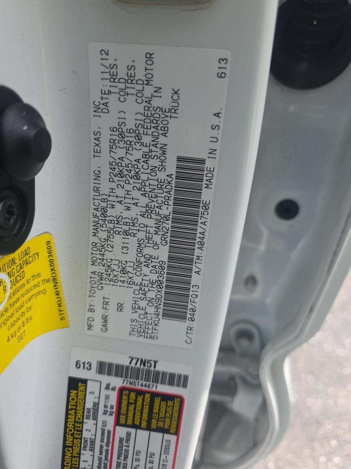 2013 Toyota Tacoma PreRunner RWD