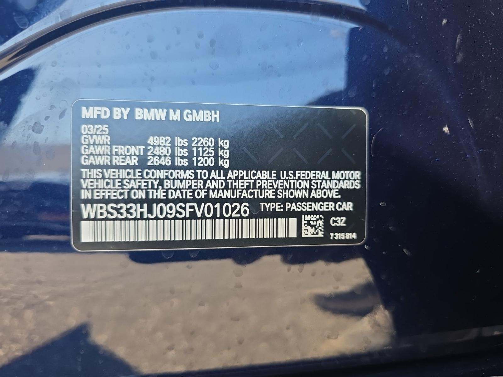 2025 BMW M3 Competition xDrive AWD