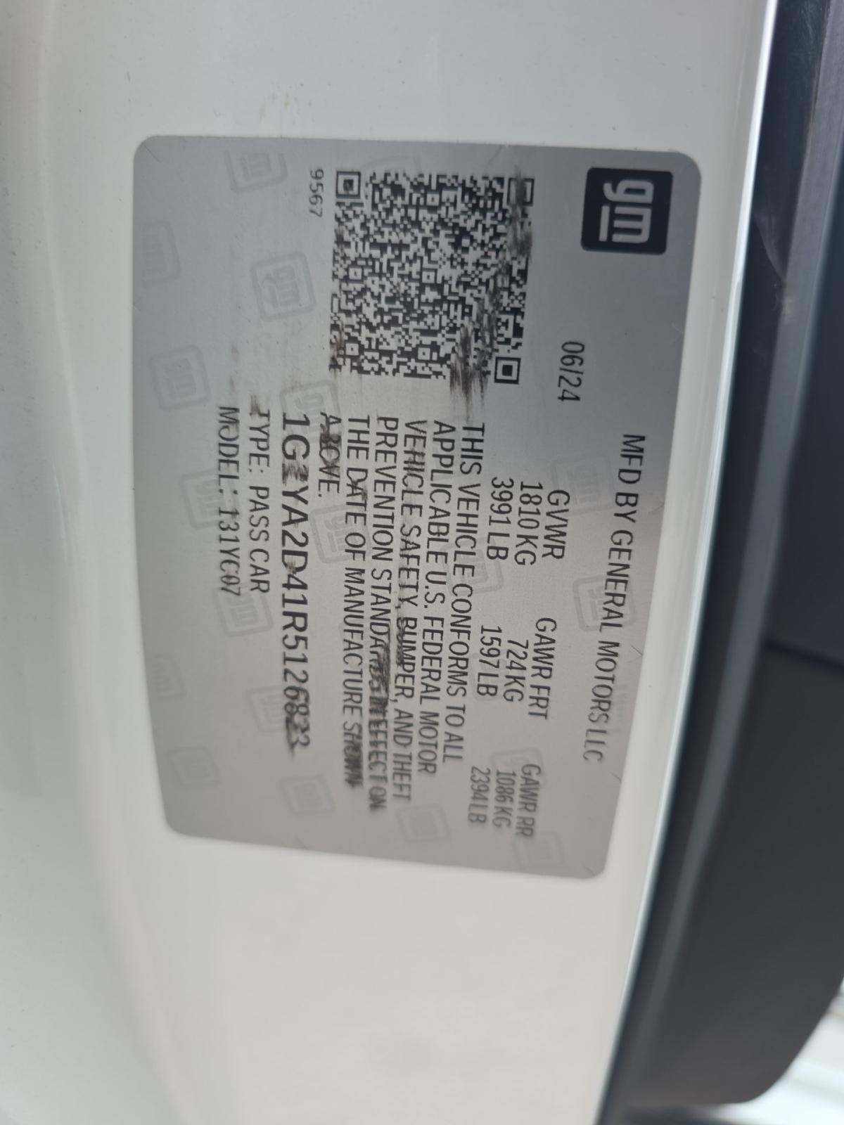 2024 Chevrolet Corvette Stingray RWD