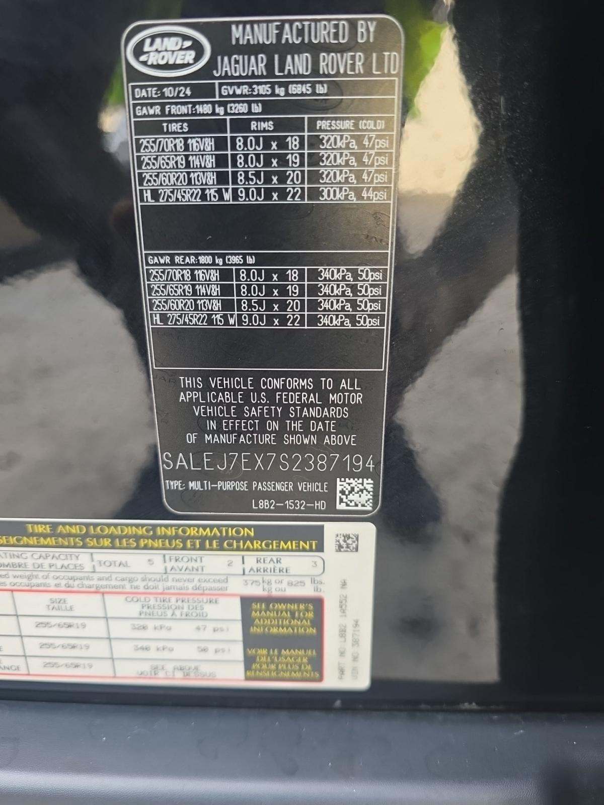 2025 Land Rover Defender 110 S AWD