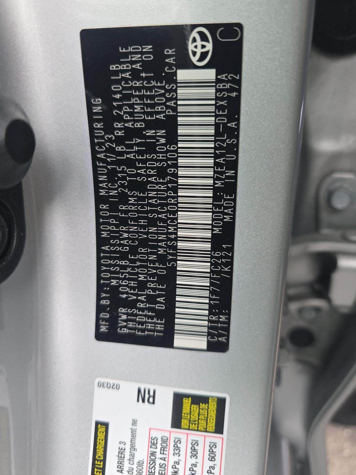 2024 Toyota Corolla SE FWD