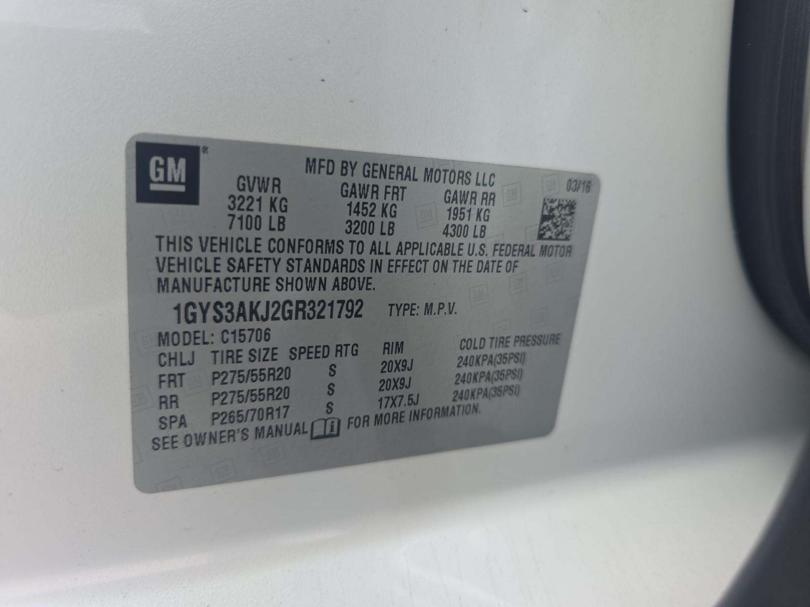 2016 Cadillac Escalade Standard RWD