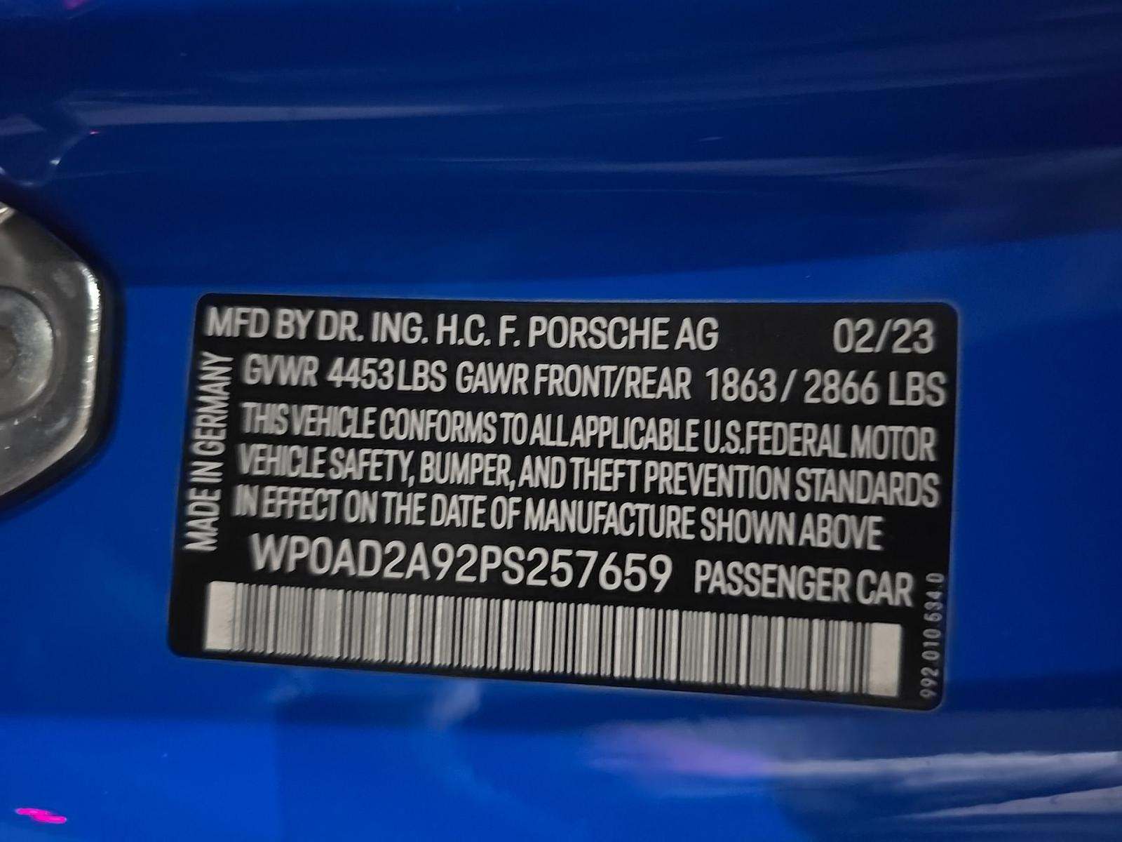 2023 Porsche 911 Turbo S AWD