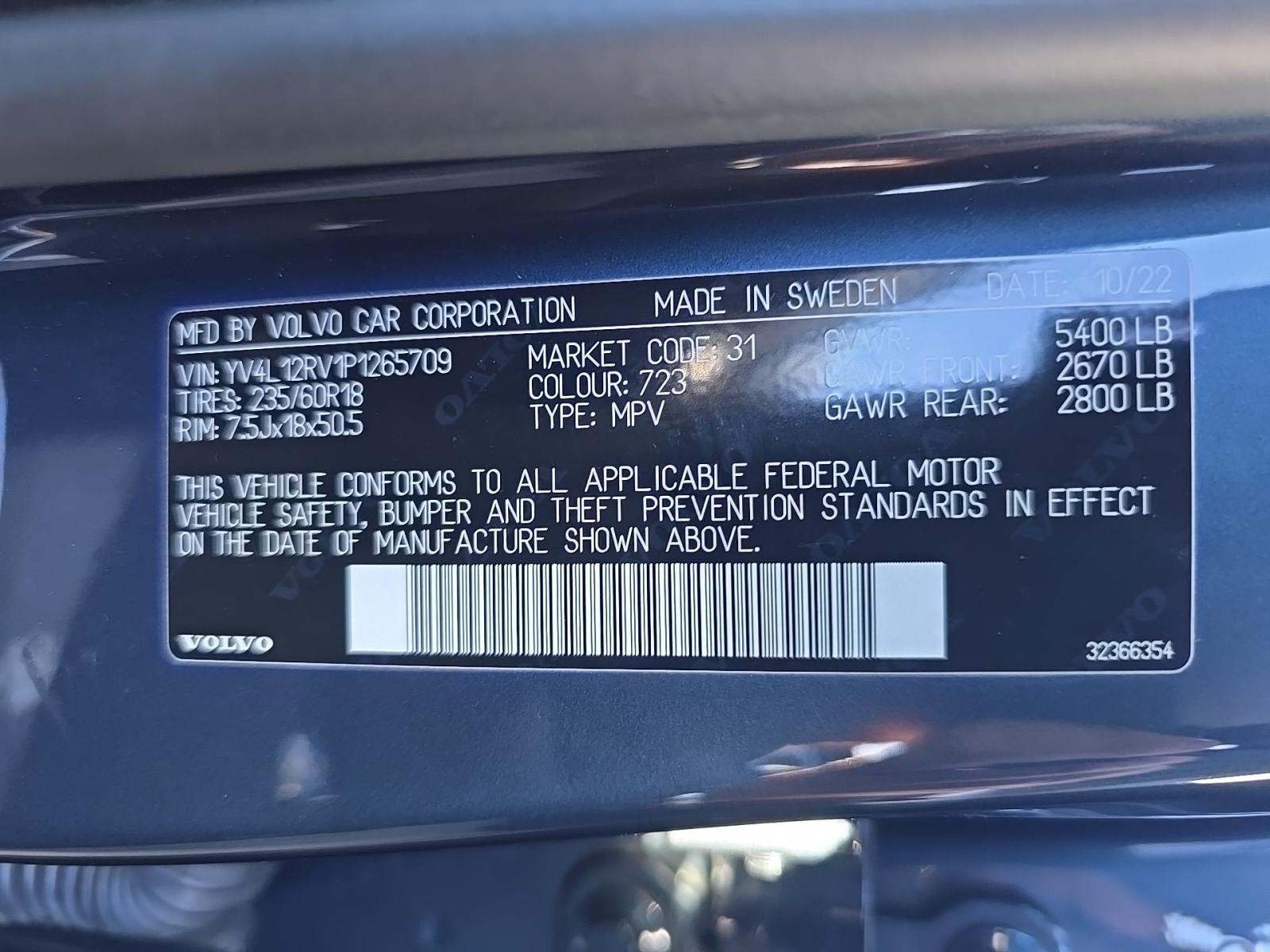 2023 Volvo XC60 B5 Core AWD