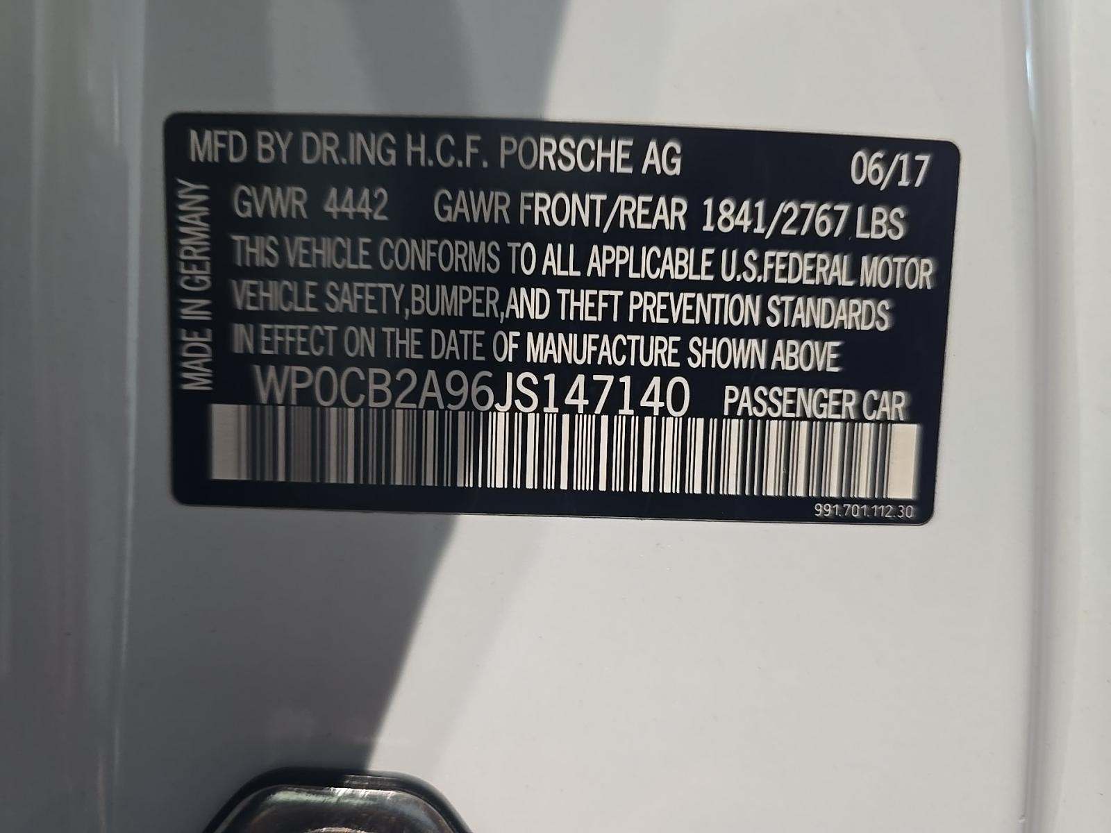 2018 Porsche 911 Carrera 4S AWD