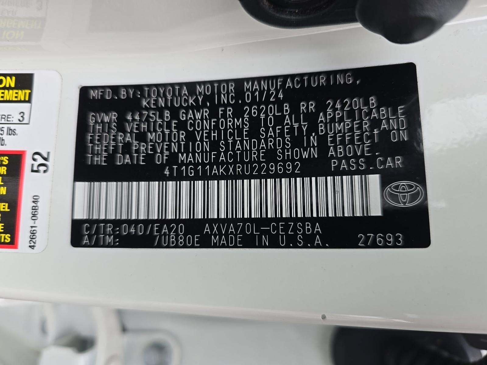 2024 Toyota Camry SE FWD