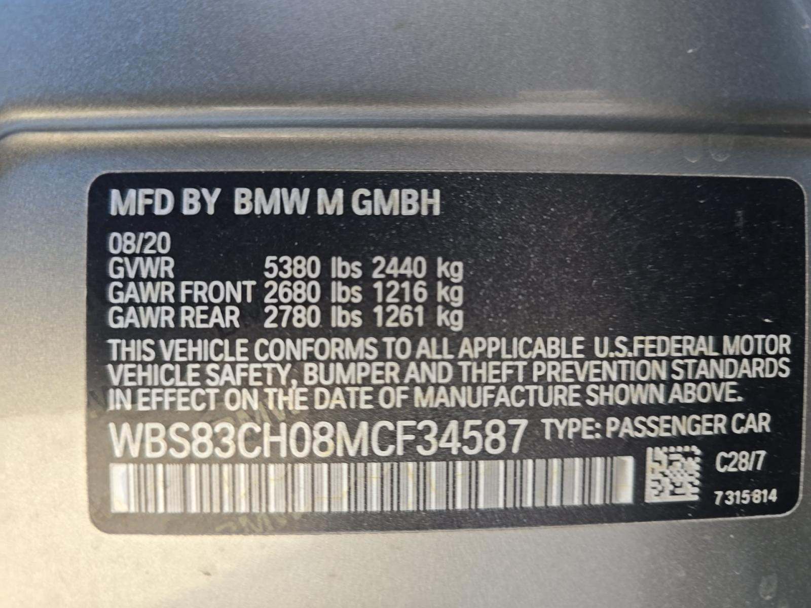 2021 BMW M5 Base AWD